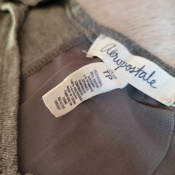 Aeropostale || grey tank with sheer cut back - Picture 2 of 5